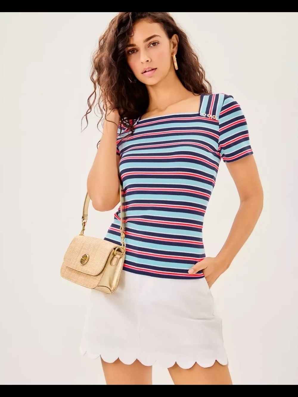 Lilly Pulitzer Beaty Knit Top Size Med Worn Once